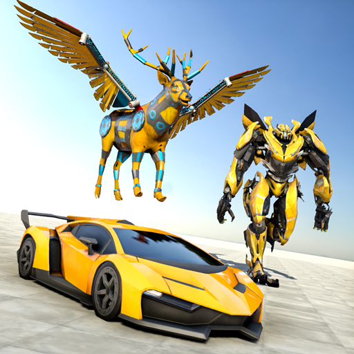 Flying Deer Robot Car Transform : Mega Robot Games