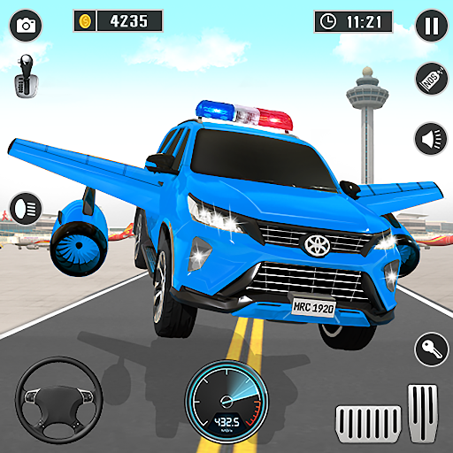 Screenshot Flying Prado Car Robot Game