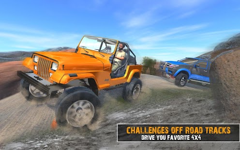 Offroad ekstrim 4 x 4 Jeep Racing Simulator 2018 1.0 APK + Mod (Uang yang tidak terbatas / Tanpa iklan) untuk android