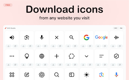 SVG Studio: Download icons instantly