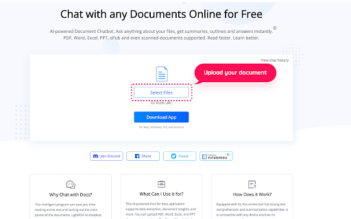 LightPDF: AI Chat & Summary for PDF/Web