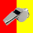 Whistle, Yellow & Red Card icon