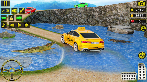 Mountain Taxi Driving Car Game