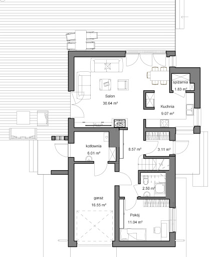 Domidea 51 - Rzut parteru