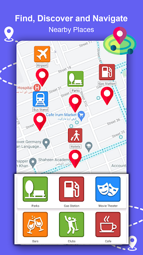 Screenshot GPS navigation, maps & route