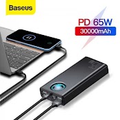 Sạc Dự Phòng 65W 30000Mah 20W Siêu Nhanh Chính Hãng Baseus 10000Mah 20000Mah