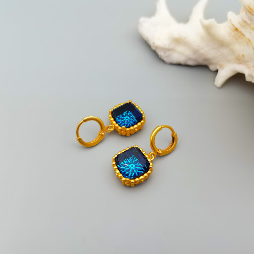 Title 1, Hollow Cloud Pattern Sapphire Pendant Ear Clip ...