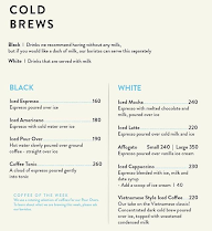 Blue Tokai Coffee Roasters menu 1