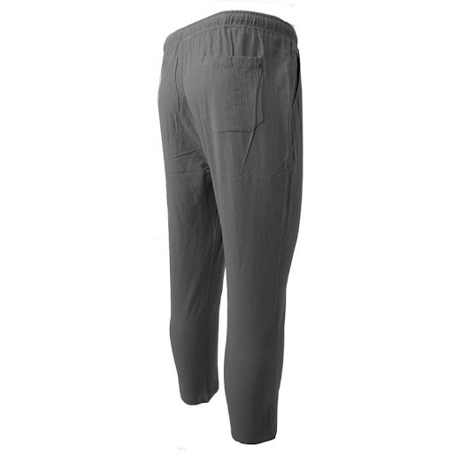 Title 20, Mens Pants Solid Color Cropped Pants With Elas...