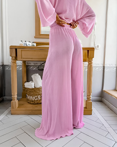 Title 17, Cardigan Long Sleeve Pants Pajamas Two-piece Se...