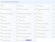 Hotel Royal Chef's Belgaum menu 2