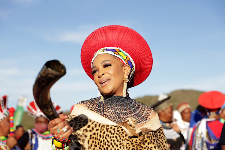 Princess Bukhosibemvelo Zulu during Umkhosi Wesivivane at KwaKhangela Royal Palace.