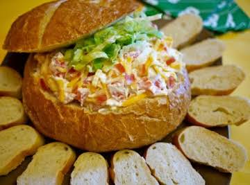 Game-Day Turkey Club Bread Bowl Dip