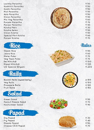 Urban Dhaba menu 1