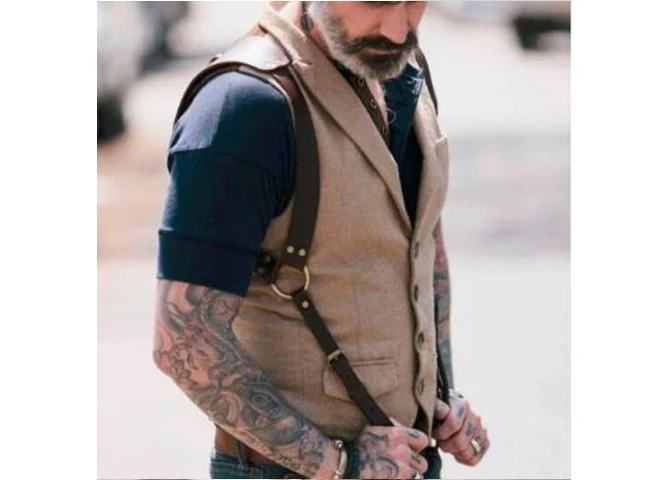 Title 4, Suspensórios de moda masculina, cinto decorativ...