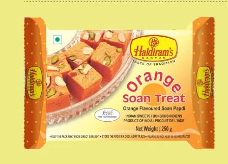 Orange Soan Papdi 250 Gm