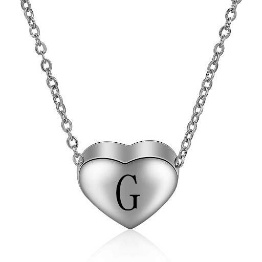 Title 5, Love Heart 26 Letter Pendant
