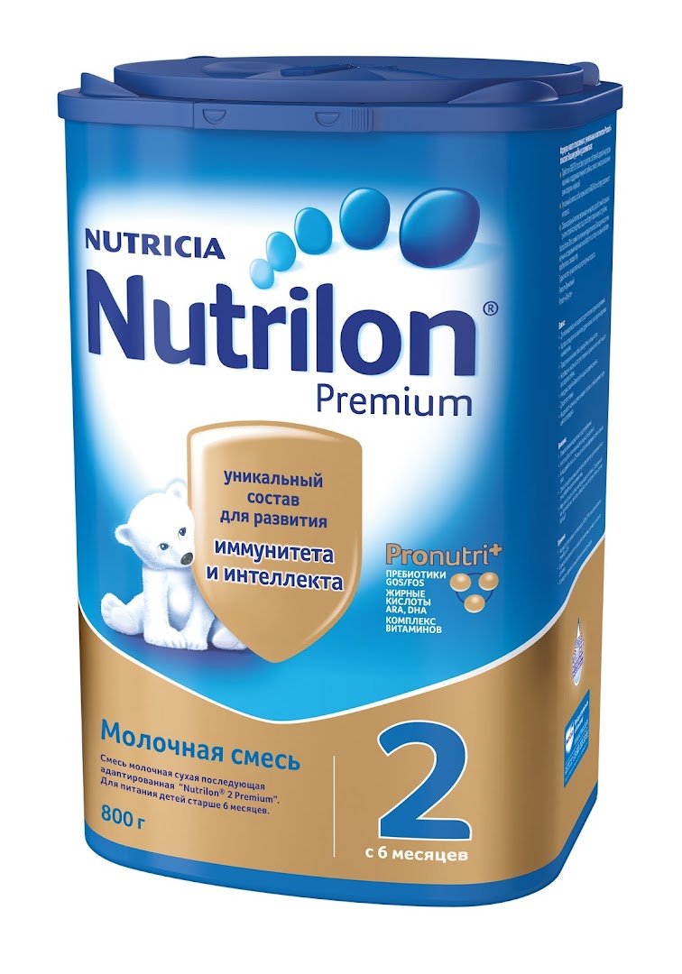 Смесь сухая молочная Nutrilon 2 Premium 800гр со скидкой