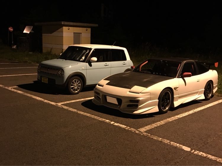180SXの彼女の愛車とツーショットに関するカスタム事例の投稿画像1枚目