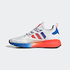 zx 2k boost footwear white/solar red/blue