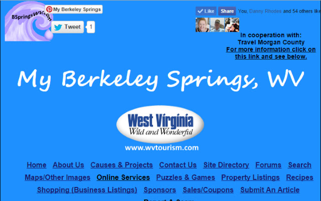 My Berkeley Springs chrome extension