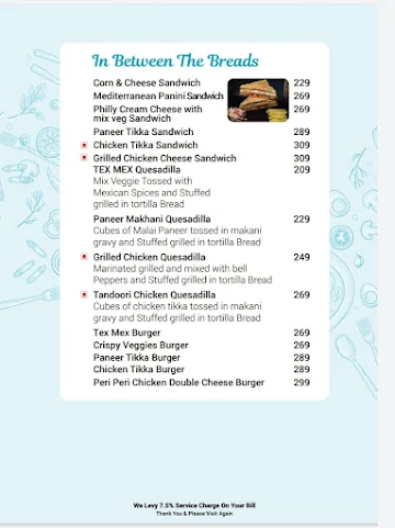 The Dome Cafe menu 