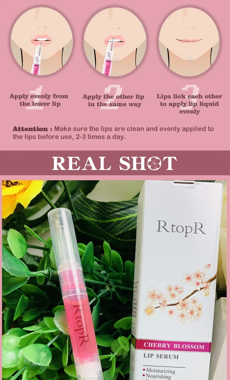 Title 5, Cherry Blossom Lip Serum for hydrated, smooth l...