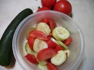 Simple Cucumber Tomato Salad