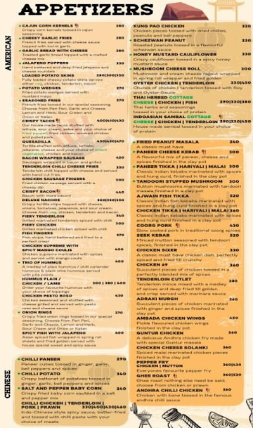 Hangover Brewery menu 