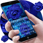 Cover Image of Download Blue Rose Keyboard Theme 10001002 APK