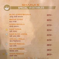 Shahji's Parantha House menu 2