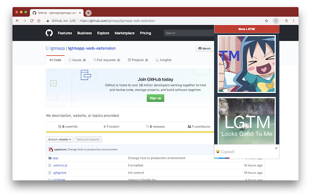 LGTM.app chrome extension