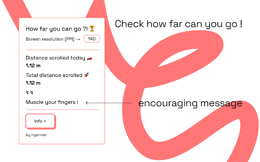 Scroll Distance Tracker