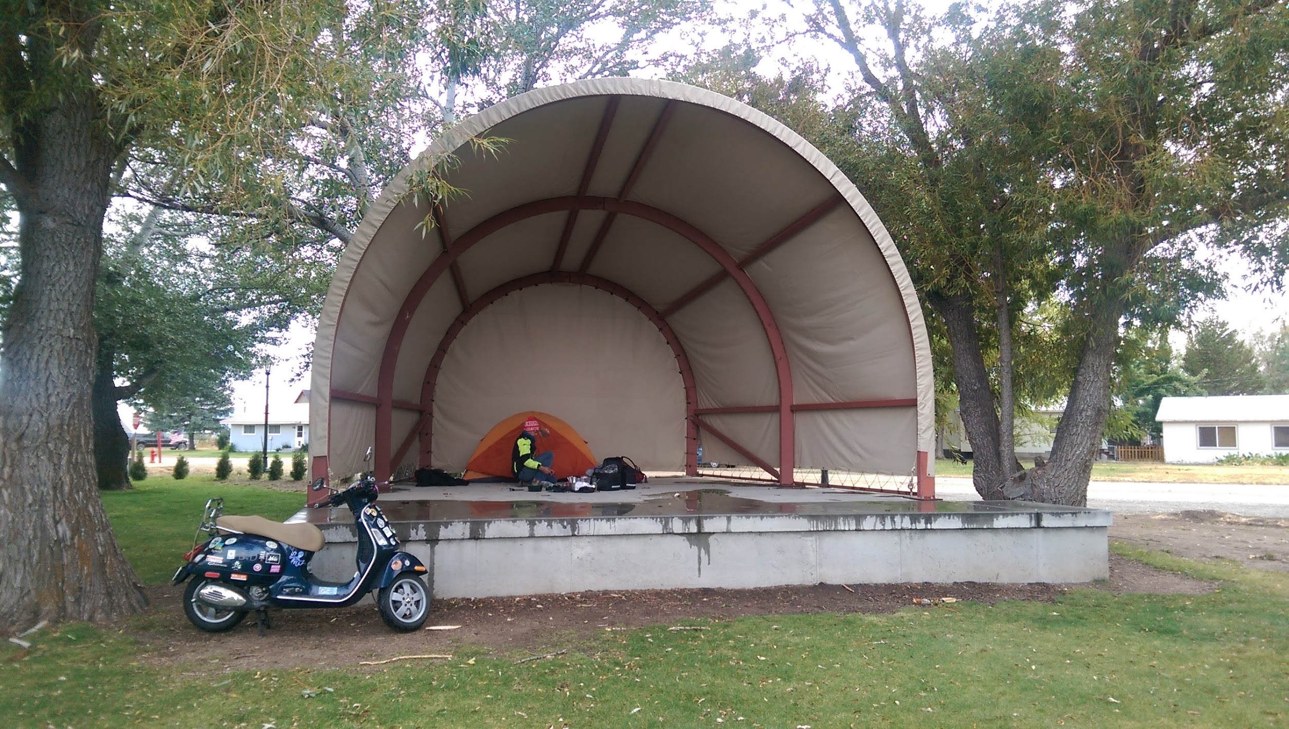 Camping in a Wagon