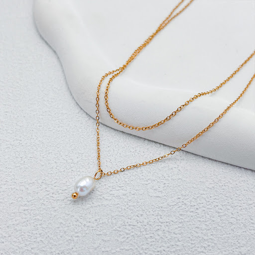 Title 1, Daily Match Double-layer Pearl Necklace Ins Sty...