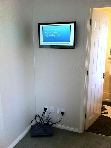 installation of Sky,telephone,power,tv mount