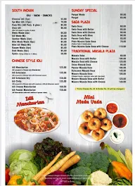 Dosa Plaza menu 2