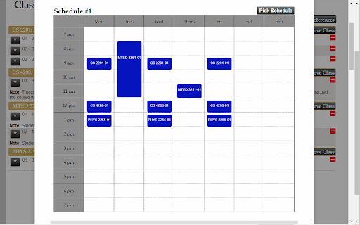 Vandy Scheduler