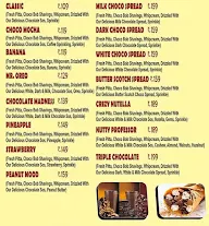 Choco Bob menu 3