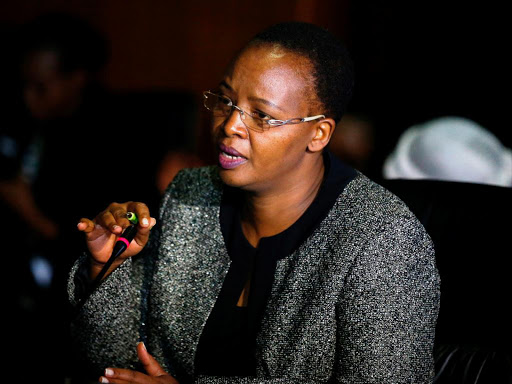 Kenyatta National Hospital CEO Lily Koros when she appeared before parliament's health committee to answer questions on the February 19 brain surgery mix up at the Hospital. March 14, 2018. Photo/Jack Owuor