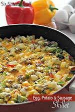 Egg, Potato, and Sausage Skillet Recipe was pinched from <a href="http://www.sixsistersstuff.com/2014/08/egg-potato-and-sausage-skillet-recipe.html" target="_blank">www.sixsistersstuff.com.</a>