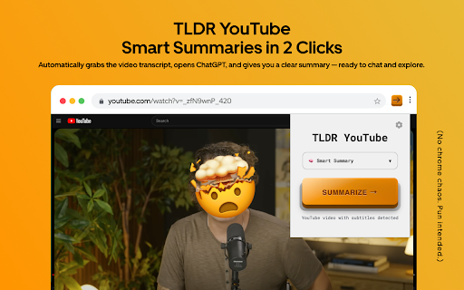 TLDR for YouTube – ChatGPT Video Summarizer screenshot 3