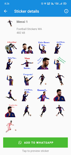 Screenshot WASticker - Football Stickers