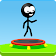 Trampoline Man (Stickman Game) icon