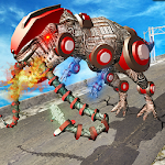 Cover Image of Скачать Robot Dino Vs Robot Snake Shooting Game 1.1 APK