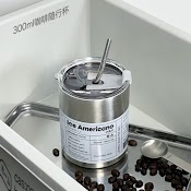 Bình Giữ Nhiệt Iced Americano Bằng Inox 304 Không Gỉ Có Ống Hút .Cốc Giữ Nhiệt Cafe Dung Tích 300Ml, 600Ml