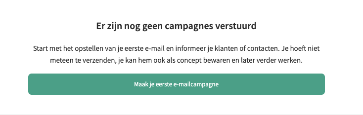 eerste e-mailcampagne