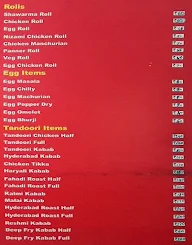 Zam Zam Restaurant menu 1