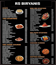 RS Biryanis menu 1