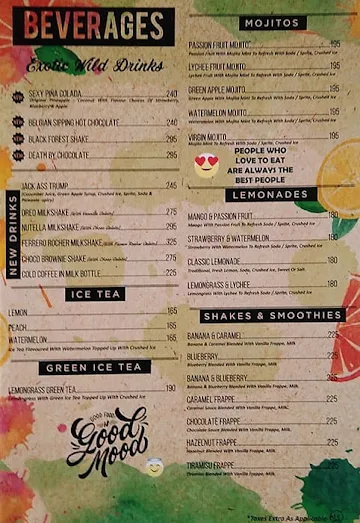 Pedreno's menu 